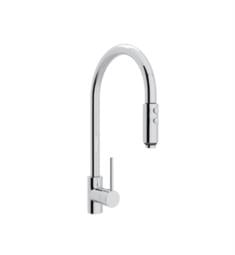 Rohl LS57L Modern 10" Architectural Deck Mounted Side Lever Pull-Down High Spout Kitchen Faucet