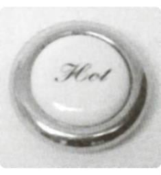 ROHL C7673PH Country Kitchen Pressure Fit Screw Cover Cap with "Hot" Script