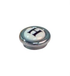 ROHL C7698H Country Kitchen Threaded Porcelain Screw Cover Cap Indice with "H" Letter