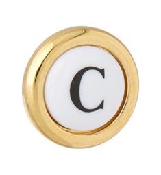 ROHL C7698PC Country Kitchen Pressure Fit Porcelain Screw Cover Cap Complete with "C" Letter