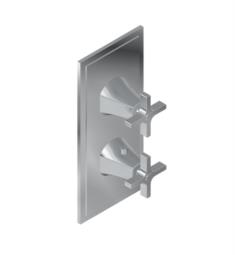 Graff G-8149-C15E0-T Finezza DUE M-Series 4 3/4" Two Hole Thermostatic Valve Trim Plate with Cross Handle