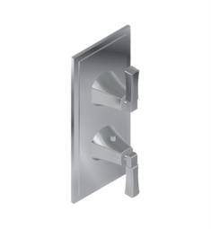 Graff G-8149-LM47E0-T Finezza DUE M-Series 4 3/4" Two Hole Thermostatic Valve Trim Plate with Lever Handle