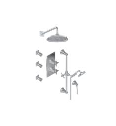 Graff GP2.212WG-C15E0 Finezza UNO M-Series Full Thermostatic Shower System with Handshower and Slidebar