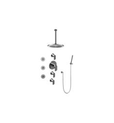 Graff GB1.121A-LM45S Phase Contemporary Round Thermostatic Set with Body Sprays and Handshower