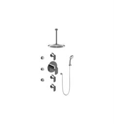 Graff GB1.231A-LM45S Phase Contemporary Square Thermostatic Set with Body Sprays and Handshower