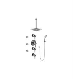 Graff GB1.231A-LM46S Terra Contemporary Square Thermostatic Set with Body Sprays and Handshower