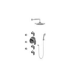 Graff GB1.232A-LM45S Phase Contemporary Round Thermostatic Set with Body Sprays and Handshower