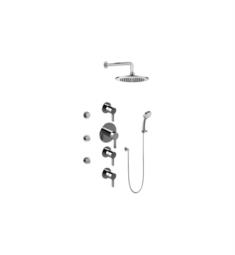 Graff GB1.232A-LM46S Terra Contemporary Round Thermostatic Set with Body Sprays and Handshower