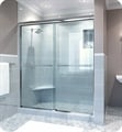 GlassCrafters ES-S-38 Epic Series™ Semi Frameless By-Pass Sliding Shower Doors H 70 3/8
