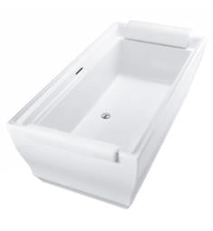 TOTO ABF626N#01 Aimes 71 1/2" Acrylic Freestanding Soaker Bathtub with Center Drain and Overflow