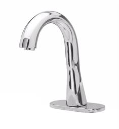TOTO TEL155-D10E#CP 5 7/8" 0.5 GPM Single-Hole Gooseneck Bathroom Sink Faucet with 0.09 GPC Controller in Polished Chrome