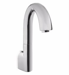 TOTO TEL165-C20E#CP 7" 0.5 GPM Wall-Mount Gooseneck Bathroom Sink Faucet with 0.19 GPC - 20 Sec On-Demand Controller in Polished Chrome