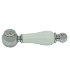 Rohl ZZ9736602 Arcana White Porcelain Lever Only with Blank All Metal Screw Cover Cap
