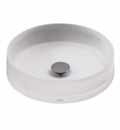 TOTO LLT150#61 Luminist 15 3/4" Epoxy Resin Round Vessel Lavatory Sink in Frosted White