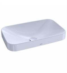 TOTO LT426G#01 Arvina 23 5/8" Vitreous China Rectangle Vessel Lavatory Sink in Cotton
