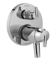 Delta T27T859 Trinsic 17T Series 6 5/8" Thermostatic Valve Trim with Integrated Volume Control and Three Function Diverter