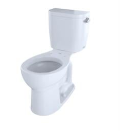 TOTO CST243EFR#01 Entrada Two-Piece Round Toilet with 1.28 GPF Single Flush and Right Hand Trip Lever