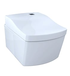 TOTO CT994CEFG#01 Neorest EW Wall-Hung One-Piece Square Toilet, Universal Height with 1.28 GPF & 0.9 GPF Dual Flush