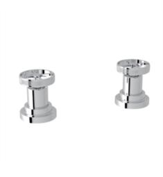 Rohl A3311IW Campo Set of Hot & Cold 1/2" Sidevalves with Wheel Handles