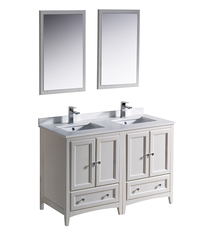 Fresca Fvn20 2424aw 3 Oxford 48, 48 In 3 Double Sink Vanity