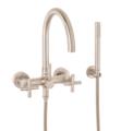 California Faucets 1106.20 Asilomar 15 1/8" Contemporary Wall Mount Tub Filler with 2.0 GPM Handshower