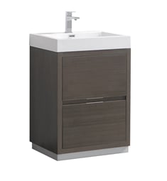 Fresca FCB8424GO-I Valencia 24" Gray Oak Free Standing Modern Bathroom Vanity