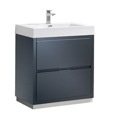 Fresca FCB8430GG-I Valencia 30" Dark Slate Gray Free Standing Modern Bathroom Vanity