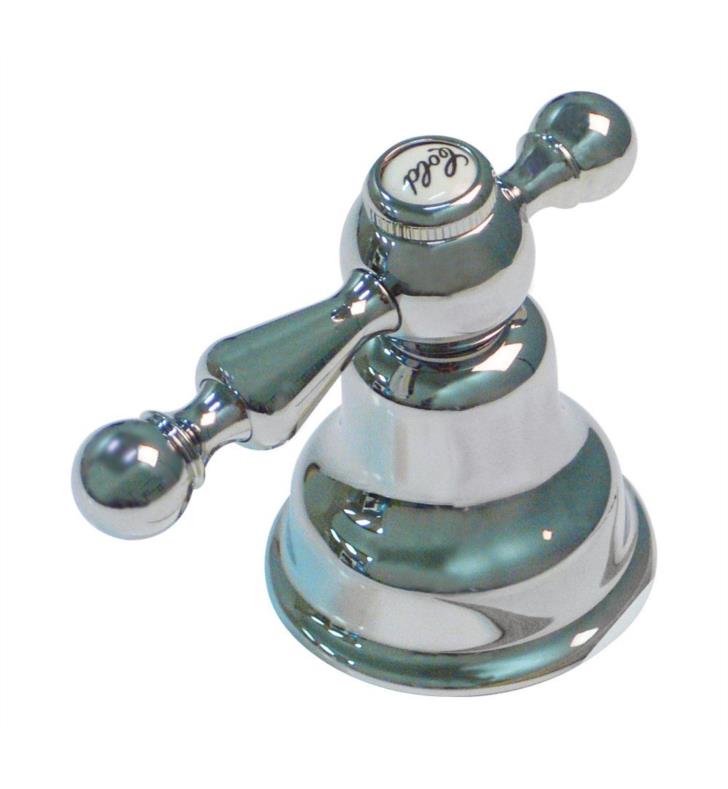 Rohl ZZ9401902V-TCB Metal Lever with Bell Shaped Escutcheon and Extension to Head valve with Cold Mark Screw and Screw Cover Cap with Cold in Script in Tuscan