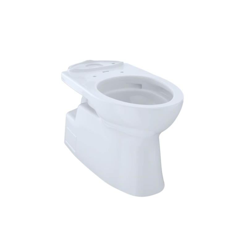 Toto Ct474cufg 01 Vespin Ii Universal Height Elongated Front Toilet Bowl Only With Finish Cotton White With Cefiontect Ceramic Glaze