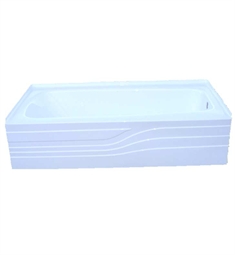 American Acrylic BR-26 Soaker Bathtub with Integrated Skirt