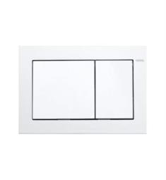 TOTO YT800#WH 8 1/2" Rectangle Dual Button Push Plate for Toilet in White