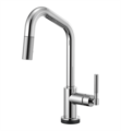 Brizo 64063LF Litze 14 5/8" Single Handle Angled Spout SmartTouch Pull-Down Kitchen Faucet with Knurled Handle