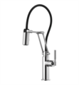 Brizo 63243LF Litze 21 1/2" Single Handle Articulating Kitchen Faucet with Knurled Handle
