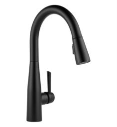 Delta 9113-BL-DST Essa 15 3/4" Single Handle Pull-Down Kitchen Faucet in Matte Black