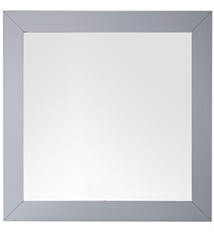 James Martin 148-M40-SL Weston 40" Wall Mount Framed Square Mirror in Silver Gray