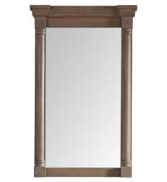 James Martin 238-107-5911 Savannah/Providence 27" Wall Mount Framed Rectangular Mirror in Driftwood
