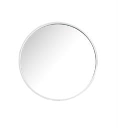 James Martin 571-M28-GW Montreal 28" Wall Mount Framed Circular Mirror in Glossy White