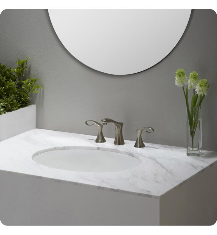 Kraus Kcu 211 Modern Elavo Ceramic, Kraus Elavo Large Ceramic Rectangular Undermount Bathroom Sink With Overflow In White