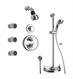 LaToscana WH-OPTION7 Water Harmony Thermostatic Shower System with Three Way Diverter and Body Jets
