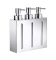 Smedbo FK259 Outline 6 3/4" Wall Mount Soap Dispenser with 3 Pumps in Polished Chrome