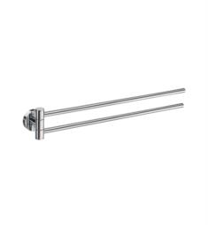 Smedbo HK326 Home 17 1/2" Wall Mount Double Swing Arm Towel Rail in Polished Chrome