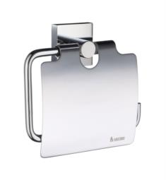 Smedbo R3414 House 4 1/2" Wall Mount Euro Toilet Roll Paper Holder with Lid in Polished Chrome