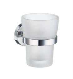 Smedbo H343 Home 3" Wall Mount Frosted Glass Tumbler with Holder