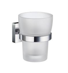 Smedbo R343 House 3" Wall Mount Frosted Glass Tumbler with Holder