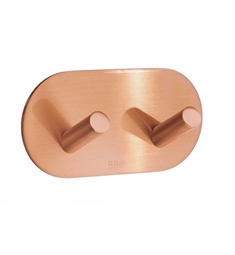 Smedbo BC1091S 3 7/8" Wall Mount Self Adhesive Double Hook in Copper