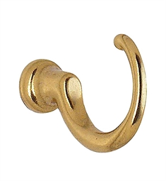 Smedbo B232 1/2" Wall Mount Single Loop Hook in Polished Brass