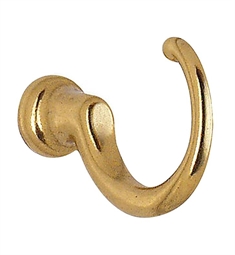 Smedbo B233 1/2" Wall Mount Single Loop Hook in Polished Brass