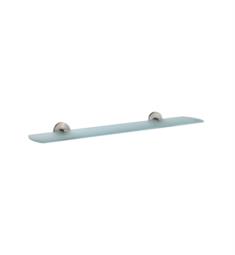 Smedbo L347N Loft 24" Wall Mount Frosted Glass Shelf in Brushed Nickel Finish