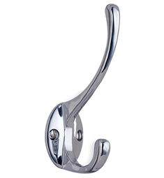 Smedbo BK247 1 1/2" Wall Mount Single Coat and Hat Hook in Chrome