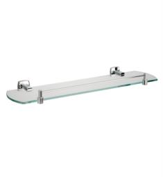 Valsan M6402CR Denver 19 3/4" Wall Mount Glass Shelf with Gallery in Chrome